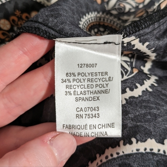 NWT Joie Tapestry Print Pleated Wrap‎ Front Midi Length Neutral Skirt Size L - Picture 7 of 7